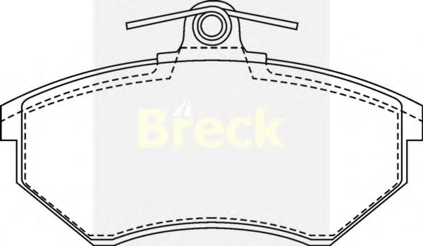 Передні тормозні колодки 201681070100 Breck