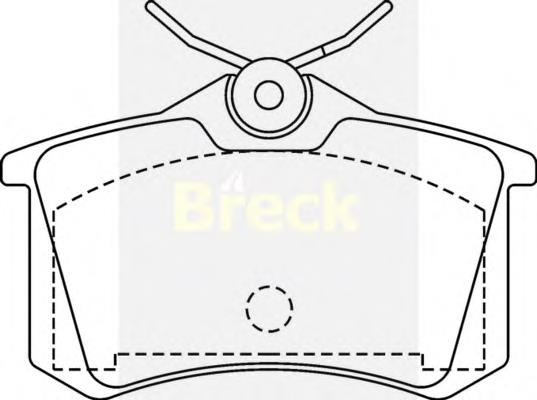 Задні дискові колодки Breck 209610070400