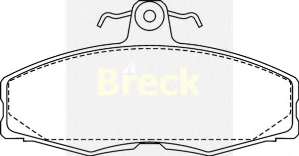Тормозні колодки Breck 208610070200