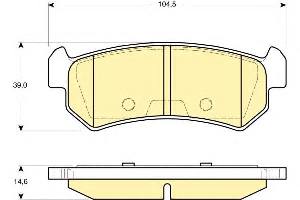 Купити 6133489 Girling Задні колодки