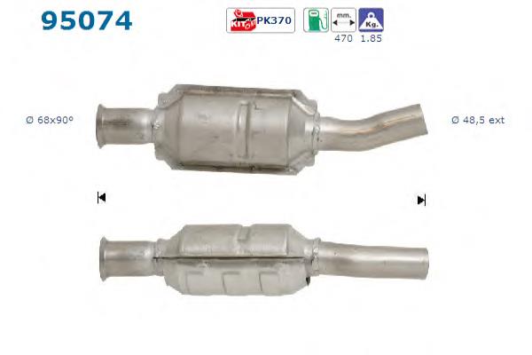 JMJ1091040 JMJ Каталітичний нейтралізатор відпрацьованих газів