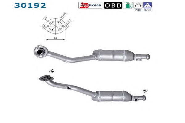 BM91170H BM Catalysts Каталітичний нейтралізатор відпрацьованих газів