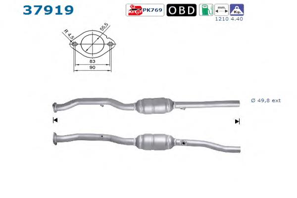 99213 Polmostrow Каталітичний нейтралізатор відпрацьованих газів