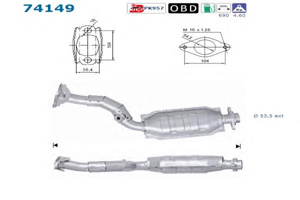 Каталізатор DT6050T Polcar