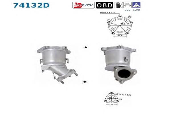 B08A0VK500 Nissan/Infiniti Каталітичний нейтралізатор відпрацьованих газів
