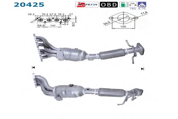 Каталізатор 20425 AS/Auto Storm