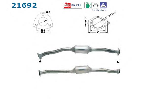 Каталізатор 099593 Bosal