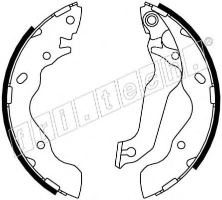 Колодки гальмові задні, барабанні 1046206 Fri.tech