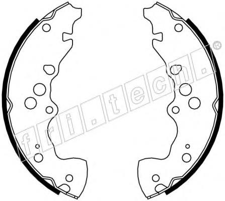 Колодки гальмові задні, барабанні 1111249 Fri.tech