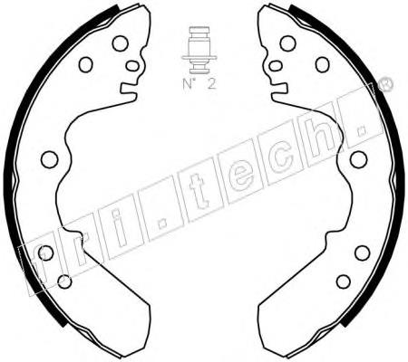 Колодки гальмові задні, барабанні 1073168 Fri.tech