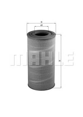 LX6191 Mahle Original Повітряний фільтр двигуна