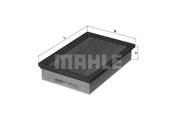 Елемент повітряного фільтра Mahle Original LX2047 ціна, від 6.84 USD