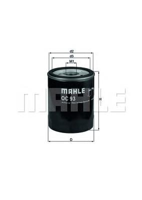 OC93 Mahle Original фільтр масляний