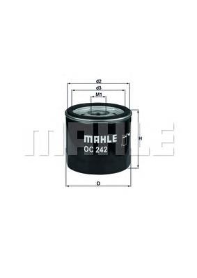Масляний фільтр OC242 Mahle Original