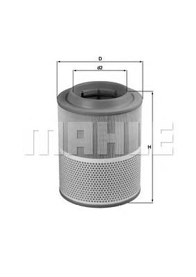 Елемент повітряного фільтра Mahle Original LX1072 ціна, від 42.31 USD