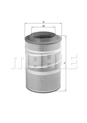 Повітряний фільтр LX1278 Mahle Original