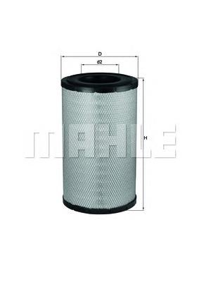 Купити LX1243 Mahle Original Автомобільний фільтр повітря