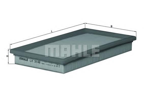 Купити LX3148 Mahle Original Автомобільний фільтр повітря