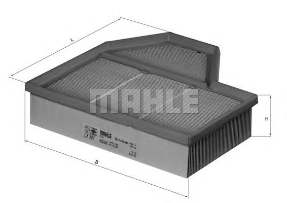 Купити LX987 Mahle Original Автомобільний фільтр повітря