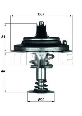 Термостат в зборі Mahle Original TX2680D