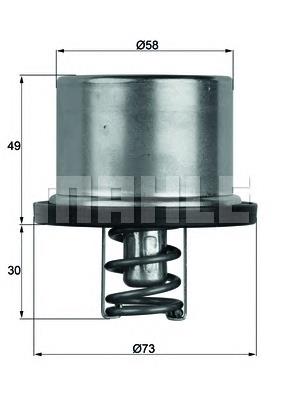 Купити TX3779 Mahle Original Термостат в корпусі