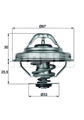 Автомобільний термостат Mahle Original TX2892D ціна, від 13.77 USD