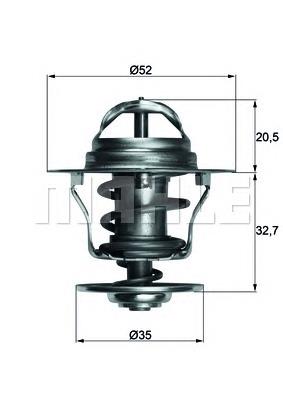 Купити TX1288D Mahle Original Термостат в корпусі