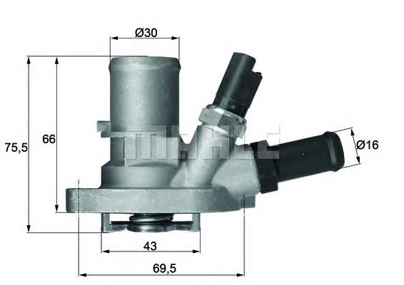 TI14988 Mahle Original Корпус термостата в зборі