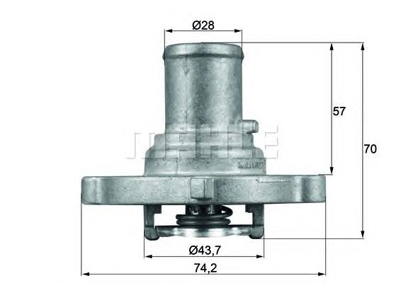 Автомобільний термостат Mahle Original TI12287D ціна, від 10.84 USD