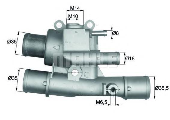 Купити TI12488 Mahle Original Термостат в корпусі