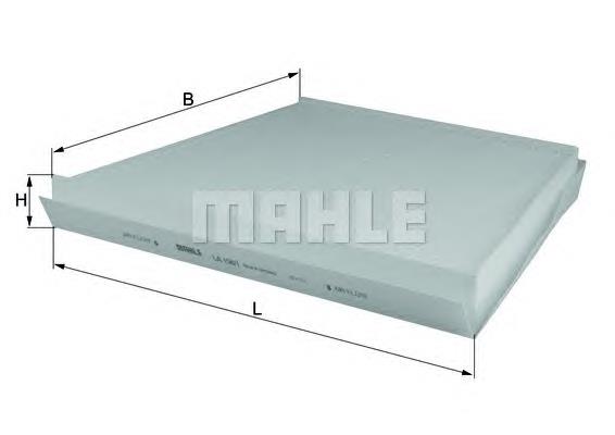 Фільтр повітряний обігрівача Mahle Original LA1561 ціна, від 11.74 USD