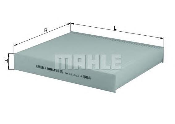 Повітряний фільтр салону Mahle Original LA472