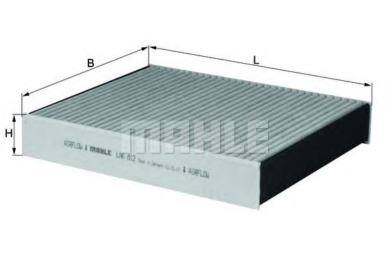 Купити LAK812 Mahle Original Фільтр салону вугільний