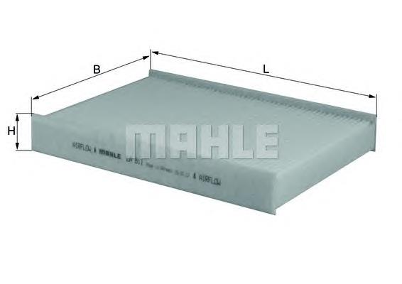 Фільтр повітряний обігрівача Mahle Original LA811 ціна, від 5.30 USD