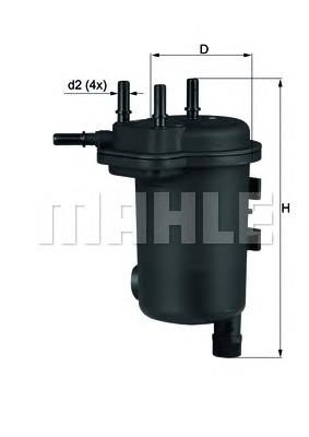 Фільтр тонкого очищення палива Mahle Original KL633D ціна, від 21.69 USD