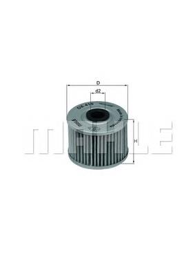 Масляний фільтр двигуна Mahle Original OX410 ціна, від 9.99 USD