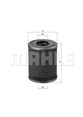 Фільтр масляний Mahle Original OX187D