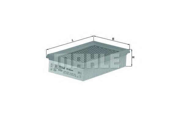 Повітряний фільтр LX554 Mahle Original