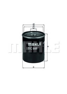 OC986 Mahle Original фільтр масляний