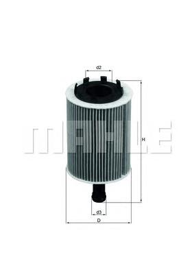 OX188D Mahle Original Фільтр масла