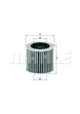 Масляний фільтр двигуна Mahle Original OX416D1 ціна, від 6.13 USD