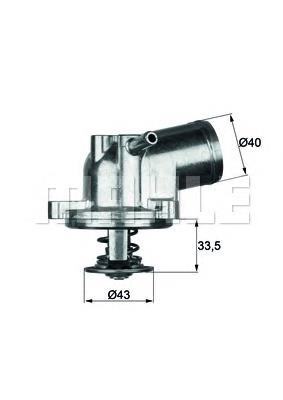 Купити TI2187 Mahle Original Термостат в корпусі