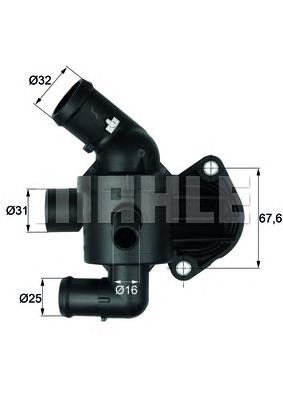 Купити TI1592 Mahle Original Корпус термостата