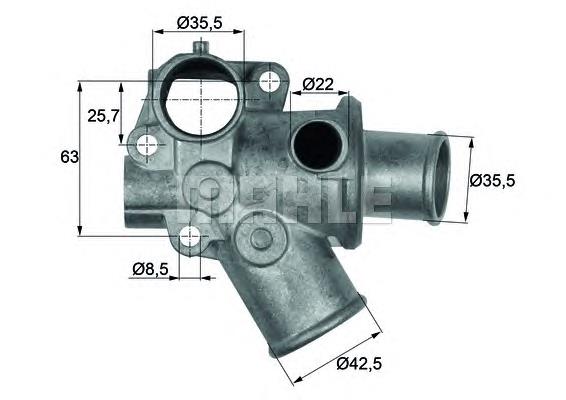 TI7080D Mahle Original корпус термостата