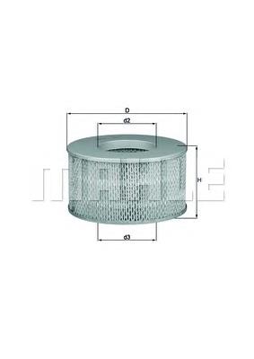 Повітряний фільтр LX1641 Mahle Original