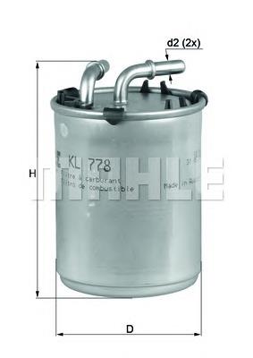 Паливний фільтр KL778 Mahle Original