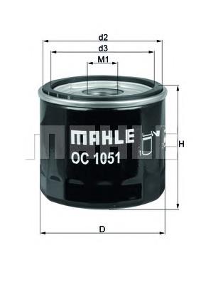 Масляний фільтр OC1051 Mahle Original