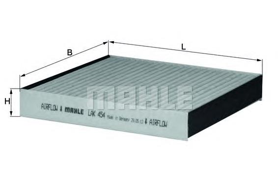 Купити LAK454 Mahle Original Фільтр салону вугільний