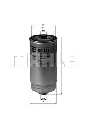 Фільтр паливний KC161 Mahle Original