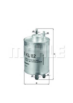 Фільтр тонкого очищення палива Mahle Original KL82 ціна, від 51.91 USD